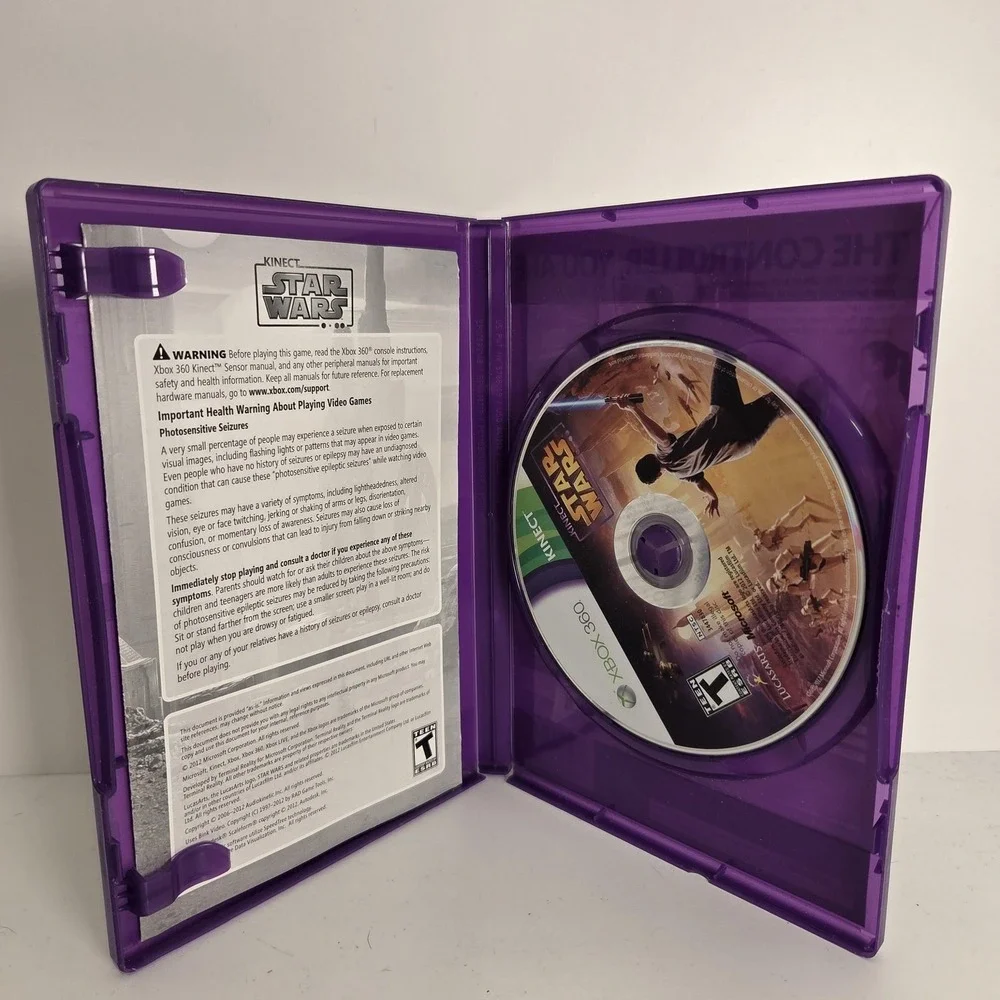 Kinect Star Wars Microsoft Xbox 360 Game CIB Kinect Compatible 2012 T Teen